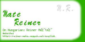 mate reiner business card